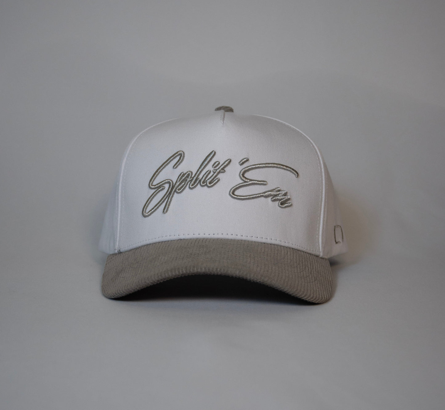 Split ’Em Hat – White & Gray Edition